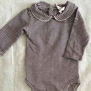 Gray Label Collar Onesie